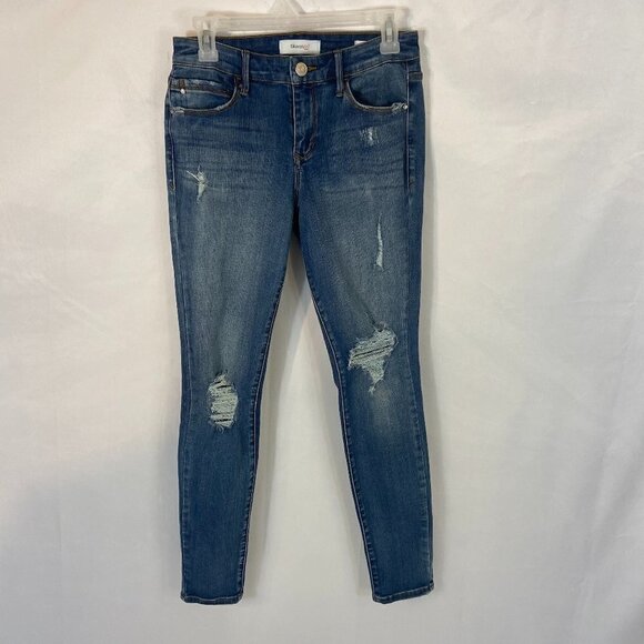 Skinnygirl Jeans The Skinny Women's Size 28 (28 x 29) Mid Rise Distressed - Picture 2 of 12